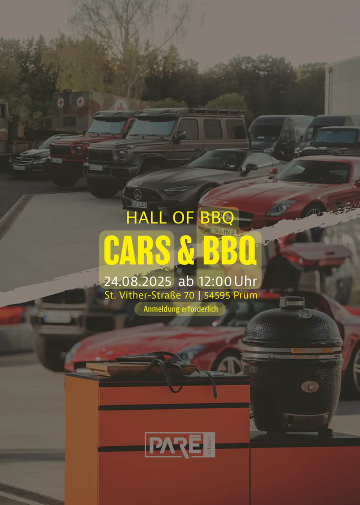 Flyer Cars & BBQ Event PaRe Kitchen